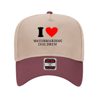 I Love Waterboarding Children [tw] Adjustable Baseball Cap | Artistshot