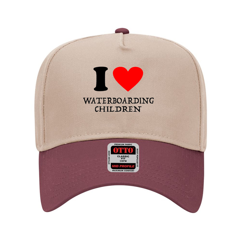 I Love Waterboarding Children [tw] Adjustable Baseball Cap | Artistshot