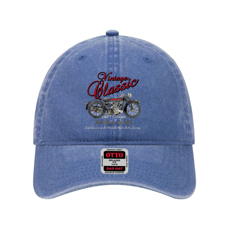 Vintage Croft Cameron Super Eight Motorcycles T Shirt Dyed Cap by atereldoegevbm | Artistshot