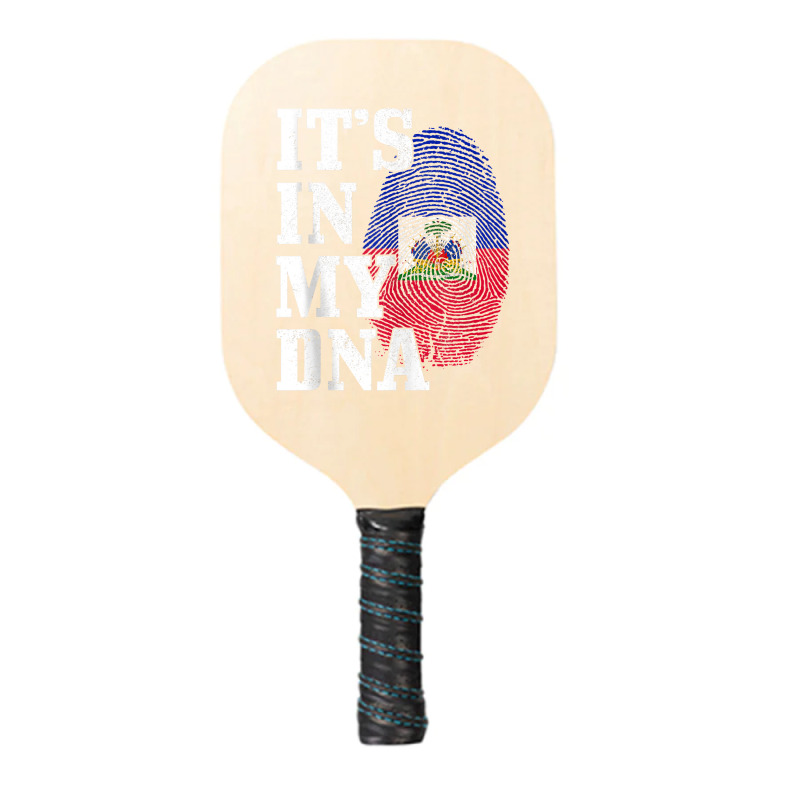 Haiti It's In My Dna Fingerprint Haitian Flag Pride Tank Top Pickleball Paddle by cm-arts | Artistshot