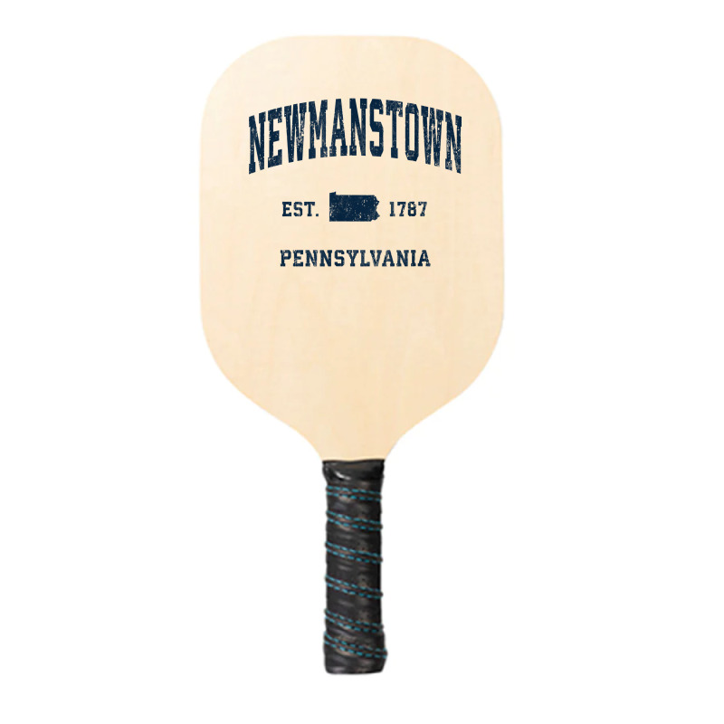 Newmanstown Pennsylvania Pa Vintage Athletic Navy Sports Des T Shirt Pickleball Paddle | Artistshot