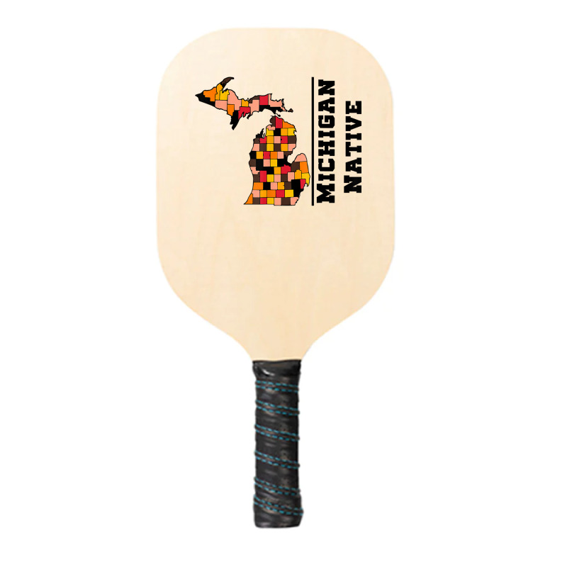 Love Raised Born State Michigan Native T Shirt Pickleball Paddle | Artistshot