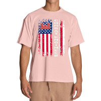 Combat Engineer Distressed American Flag - U.s. Military Urban Heavy T-shirt | Artistshot