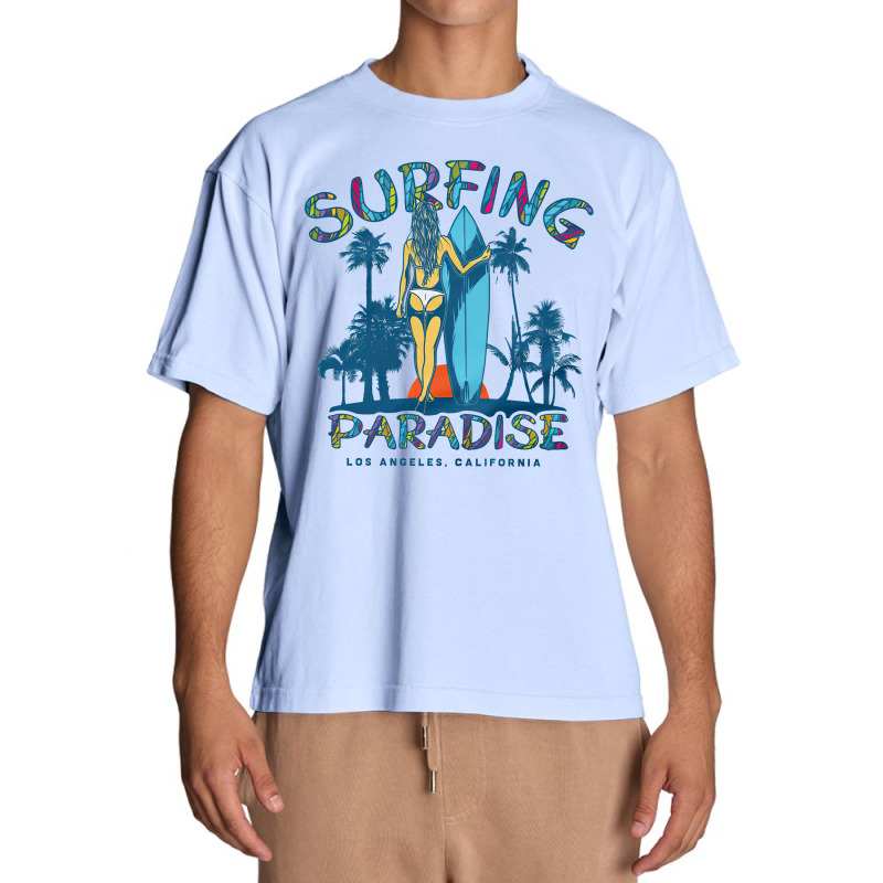 Surfing Paradise California, Surfing Paradise California Vintage, Surf Urban Heavy T-shirt | Artistshot