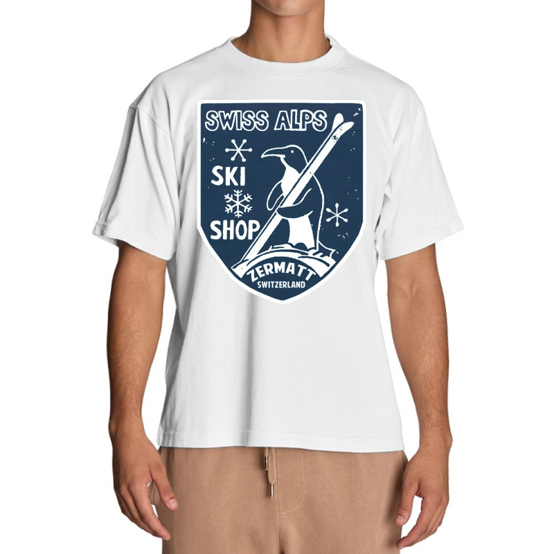 Ski Swiss Alp, Ski Swiss Alp Vintage, Ski Swiss Alp Art, Ski Swiss Alp Urban Heavy T-shirt | Artistshot