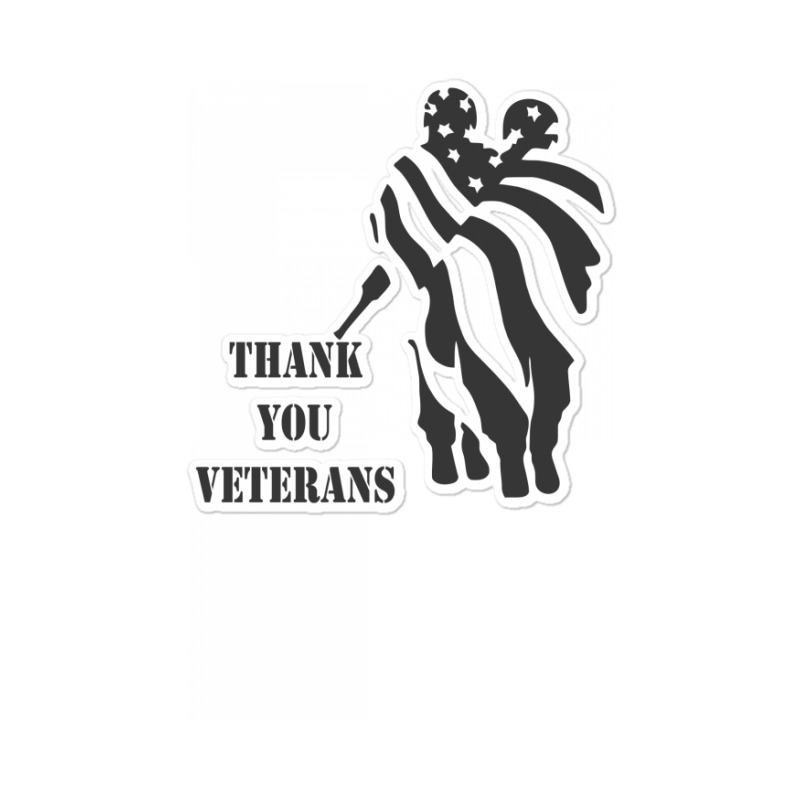 Thank You Veterans Funny Sticker | Artistshot