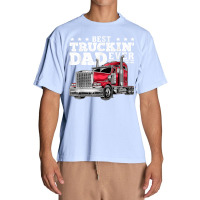 Best Truckin Dad Ever Big Rig Trucker Father's Day Gift Men T Shirt Urban Heavy T-shirt | Artistshot