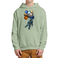 Astronaut Space Balloons Moon Mars Planets  Astronaut Urban Pullover Hoodie | Artistshot