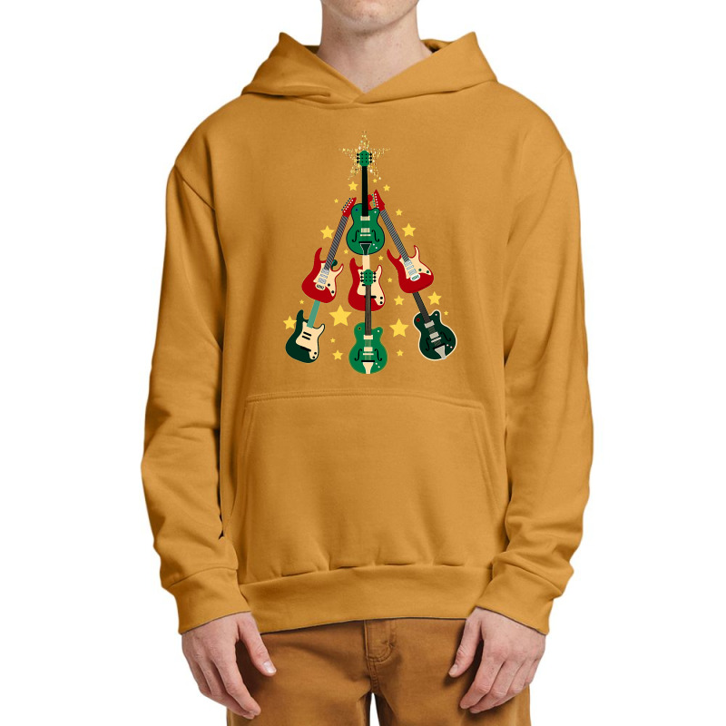 Cool Guitar Christmas Tree Guitar Lovers Christmas Tree Urban Pullover Hoodie | Artistshot