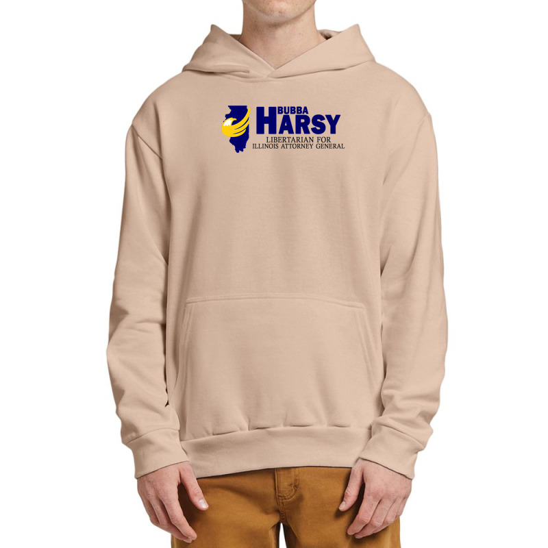 Bubba Harsy - Libertarian For Illinois Attorney General Urban Pullover Hoodie by KadeBarry | Artistshot