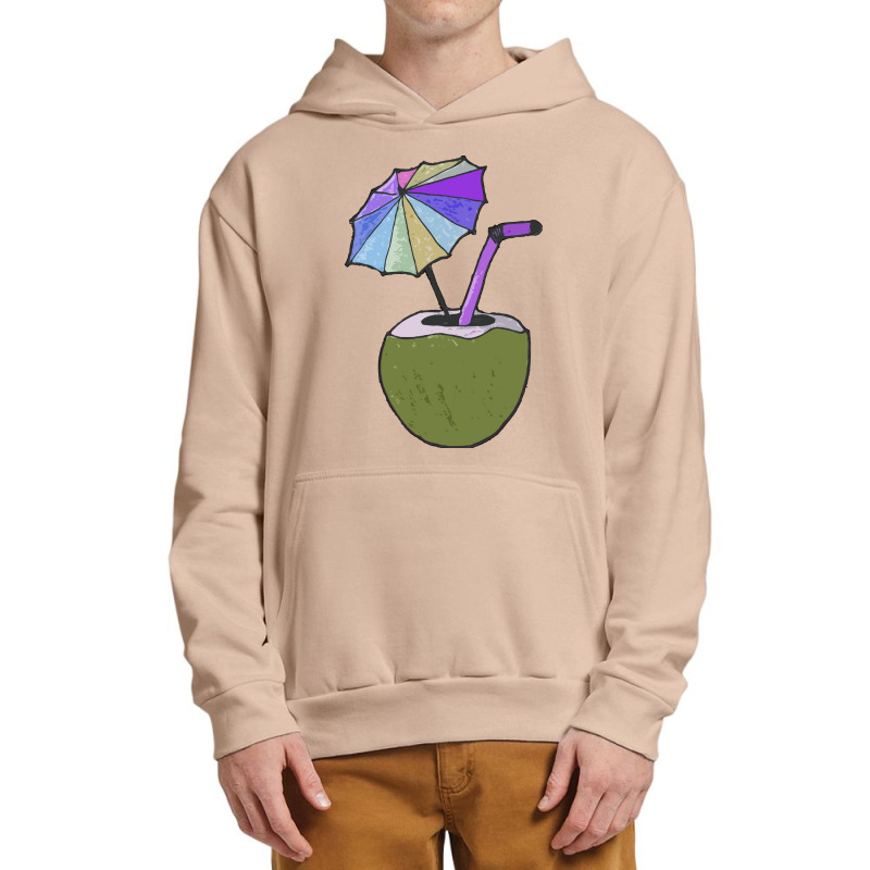 Coconut Drink With Umbrella T  Shirt1455 Urban Pullover Hoodie | Artistshot