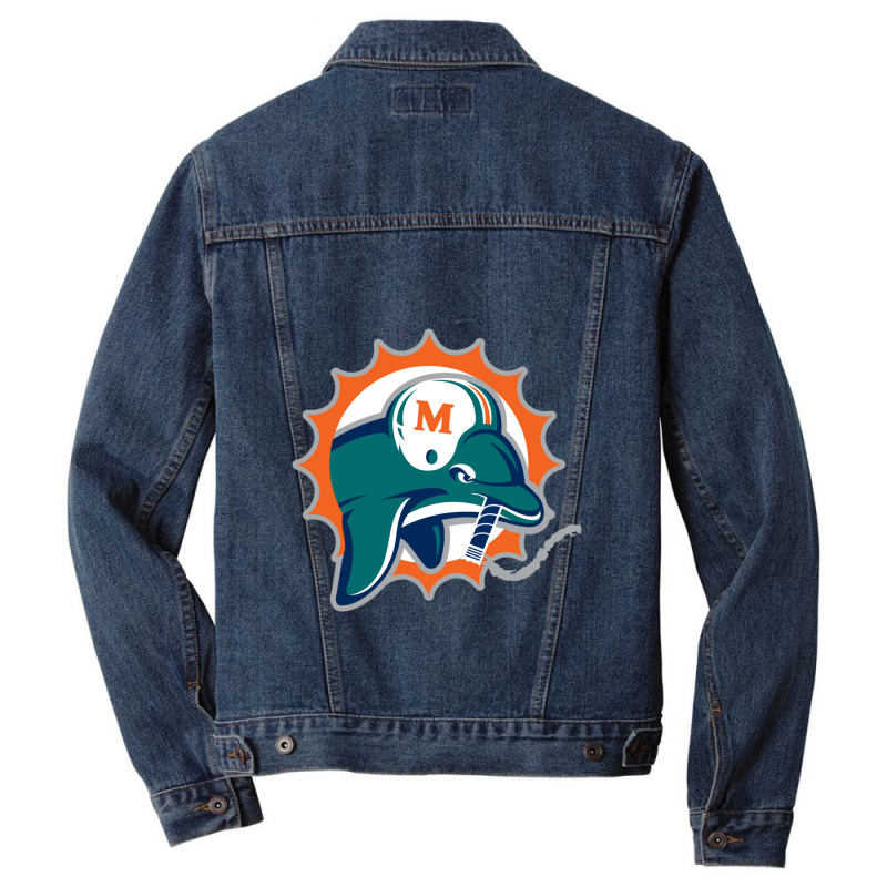 Dolphins Speed Men Denim Jacket | Artistshot