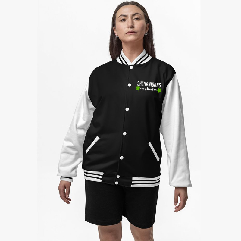 Shenanigans Coordinator  Saint Irish Pats St, Patrick's Day Bomber Jacket | Artistshot