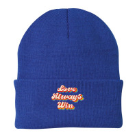 Love Always Win Lgbt Gay Lesbian Pride Flag Coming Out Day T Shirt Beanie | Artistshot