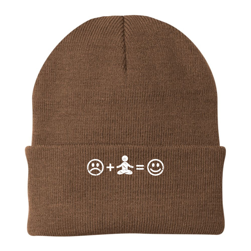 Yoga Makes Happy Funny Yogi Gift Yoga Lover Men Women Kids T Shirt Cop Beanie | Artistshot