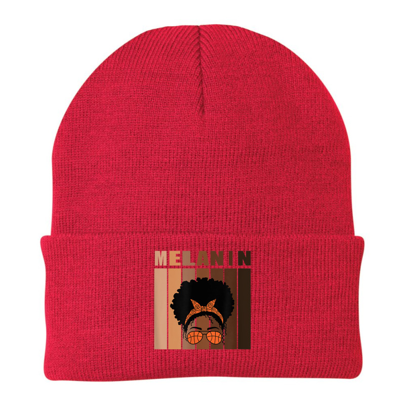 Black History Is American History For Basketball Black Woman T Shirt Beanie by AaronRamel | Artistshot