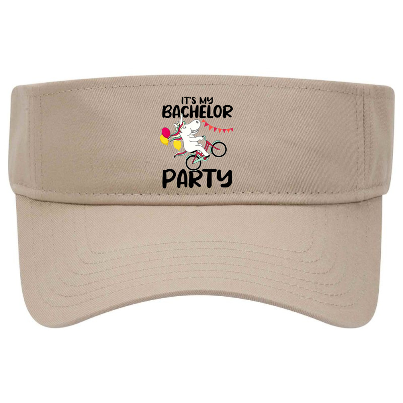 It's My Bachelor Party For Groom Naughty Funny 2 Visor Hat | Artistshot