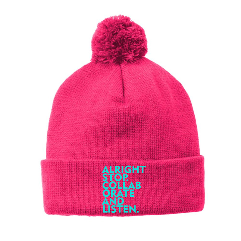 Alright Stop Collaborate And Listen Pom Pom Beanie by surawisesar | Artistshot