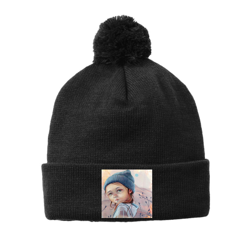 Giclee - Beautiful Children Pom Pom Beanie | Artistshot