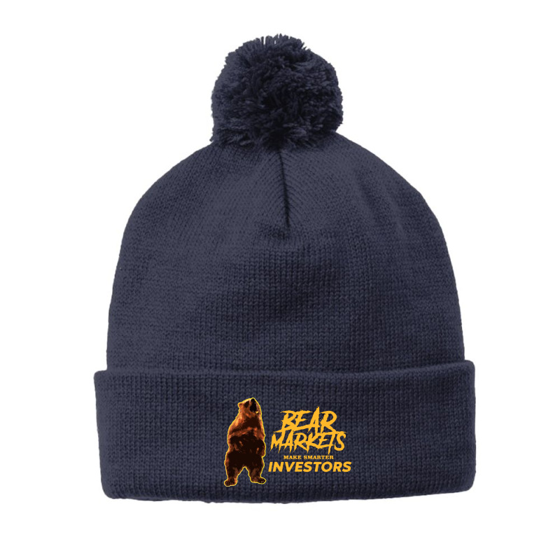 Bear Markets Make Smarter Investors Pom Pom Beanie by Ngecrit | Artistshot