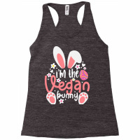 Vegan Design T  Shirt Bunny Ears I'm The Vegan Bunny Matching Easter V Racerback Tank | Artistshot