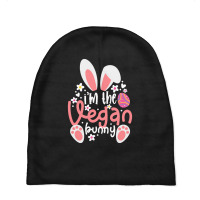 Vegan Design T  Shirt Bunny Ears I'm The Vegan Bunny Matching Easter V Baby Beanies | Artistshot