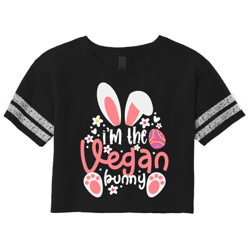 Vegan Design T  Shirt Bunny Ears I'm The Vegan Bunny Matching Easter V Scorecard Crop Tee by alexandrea99751 | Artistshot