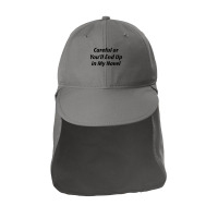 Careful Or You'll End Up In My Next Novel Sun Shade Cap | Artistshot