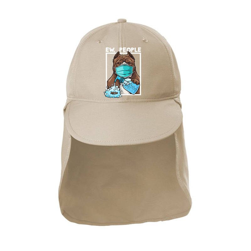 Pitbull Lover Dog Wearing Facemask And Hand Sanitizer Ew People 444 Pi Sun Shade Cap by pester | Artistshot