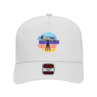 Telescope Retro Cosmology Watch The Stars In The Milky Way T Shirt Mesh Back Trucker Hat | Artistshot