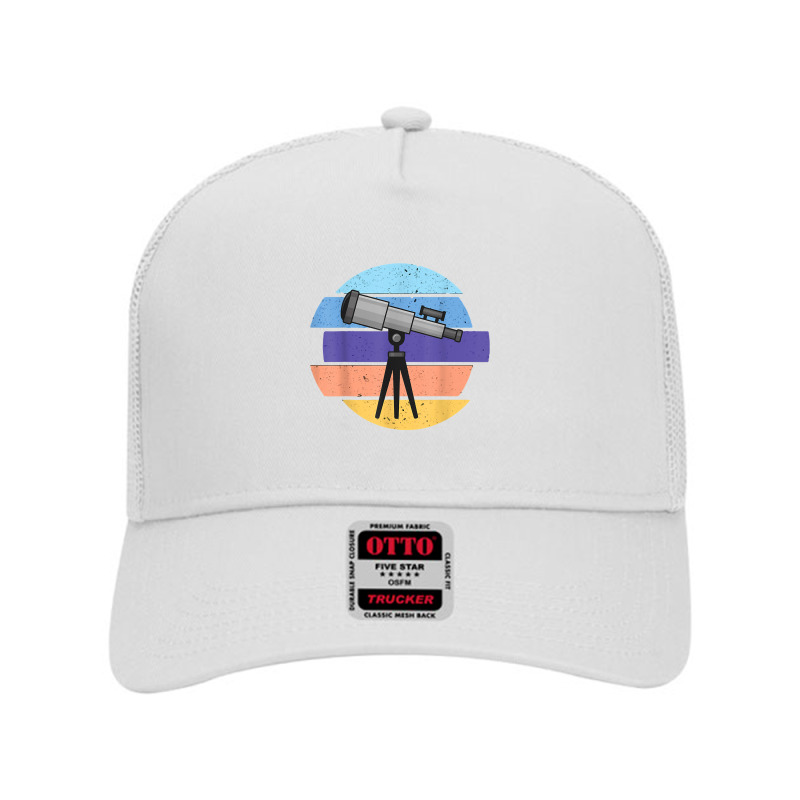 Telescope Retro Cosmology Watch The Stars In The Milky Way T Shirt Mesh Back Trucker Hat by LiadCotten | Artistshot