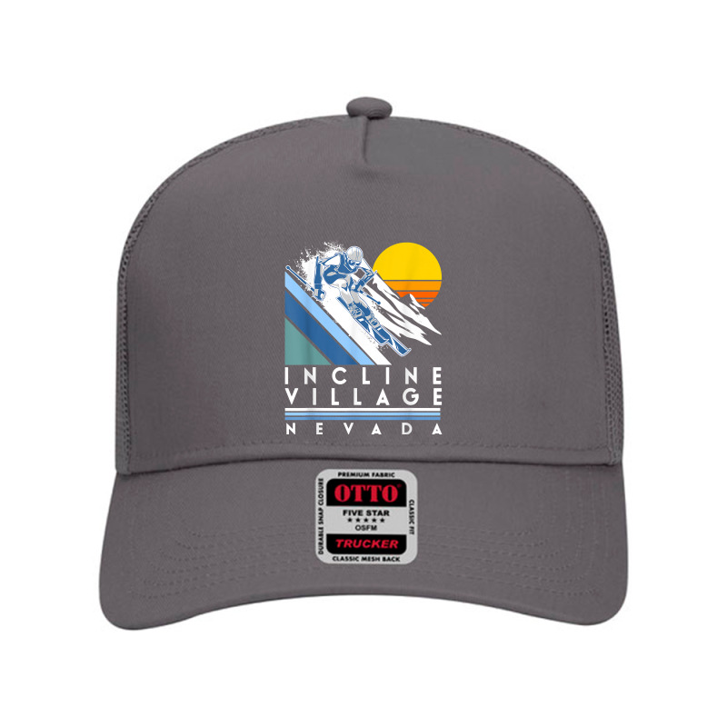 Incline Village Nevada Retro Ski T Shirt Mesh Back Trucker Hat by WarnekeRashae | Artistshot