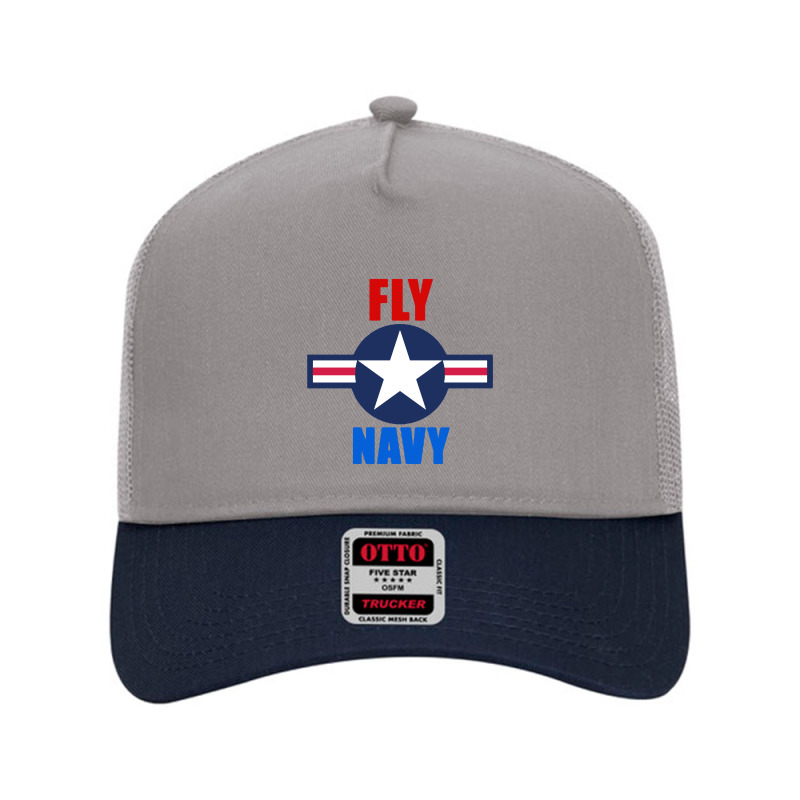 Fly Navy Naval Aviation Mesh Back Trucker Hat by Cocoa | Artistshot