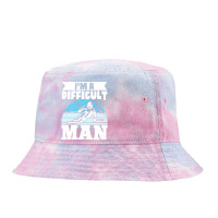 Skiing T  Shirt Skiing I M A Difficult Man Skier Winter Sports T  Shir Tie Dyed Bucket Hat | Artistshot