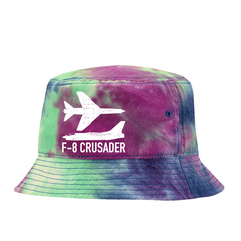 F8 Crusader Jet Fighter Plane Tie Dyed Bucket Hat | Artistshot