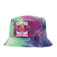 Dog Lover Gifts T  Shirt Coffee And Cocker Spaniel Dog Design For Dog Tie Dyed Bucket Hat | Artistshot