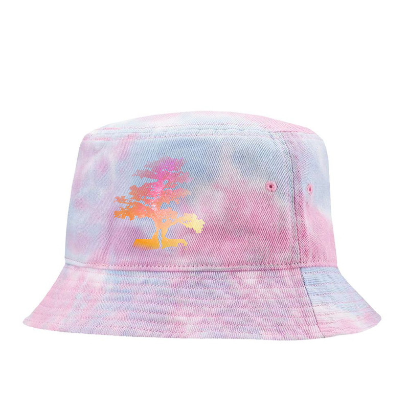 Bonsai Tree T  Shirt Bonsai Tree Milky Way Galaxy Design T  Shirt Tie Dyed Bucket Hat by ignacioharris483 | Artistshot