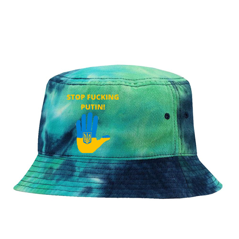 Stop F#cking Putin! Tie Dyed Bucket Hat by wolfieDesign | Artistshot