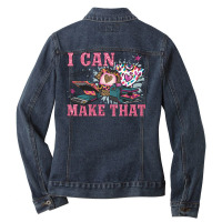 Crafty Boss Lady I Can Totally Make That Ladies Denim Jacket | Artistshot