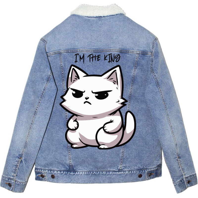 I'm The King Unisex Sherpa-Lined Denim Jacket by ren21 | Artistshot