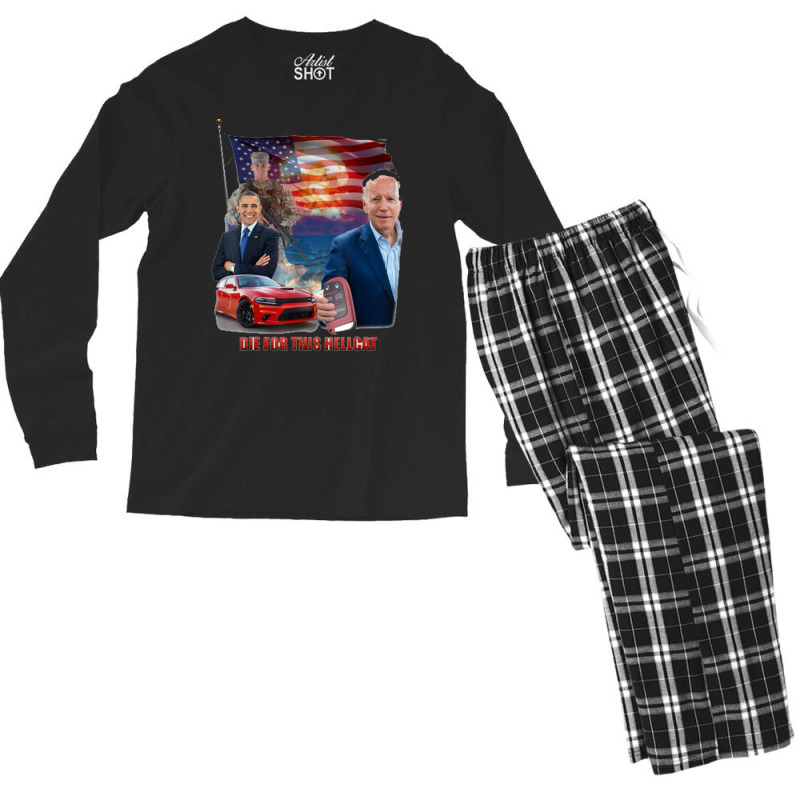 This,hellcat,die,for,this,hellcat,die,nying,for,this,hellcat Men's Long Sleeve Pajama Set by Jackson17 | Artistshot