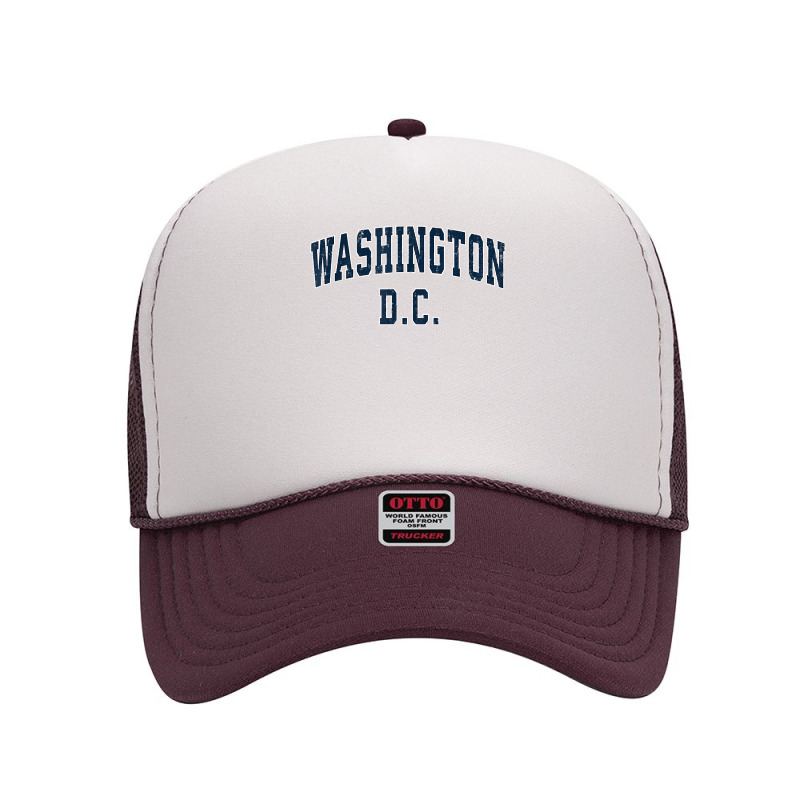 Washington District Of Columbia Dc Vintage Sports Design Nav T Shirt Foam Trucker Hat by CrespinoEllawyn | Artistshot