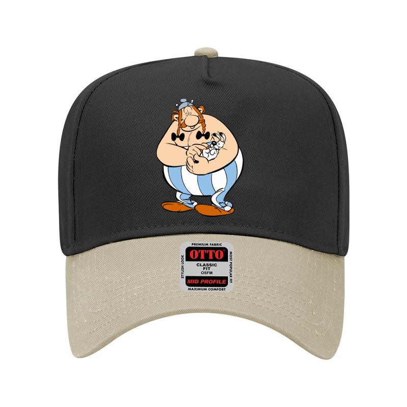 Obelix And Dogmatix Asterix Adjustable Baseball Cap by indahmalam | Artistshot