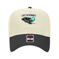 Last Responder Coroner Vintage Hearse Casket T Shirt Adjustable Baseball Cap | Artistshot