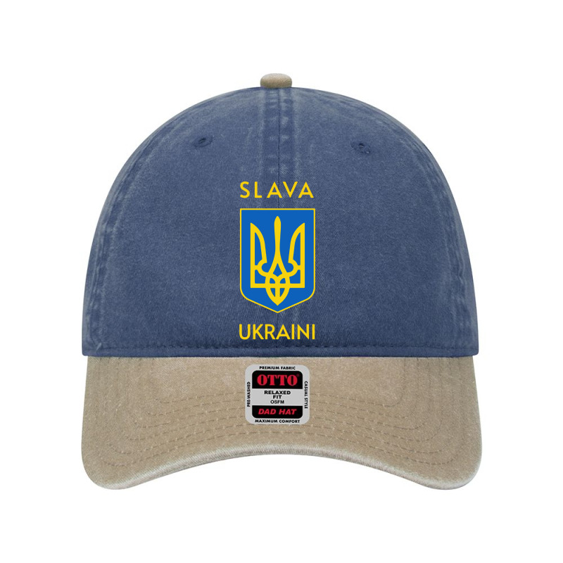 Slava Trident Glory To Support Dyed Cap | Artistshot