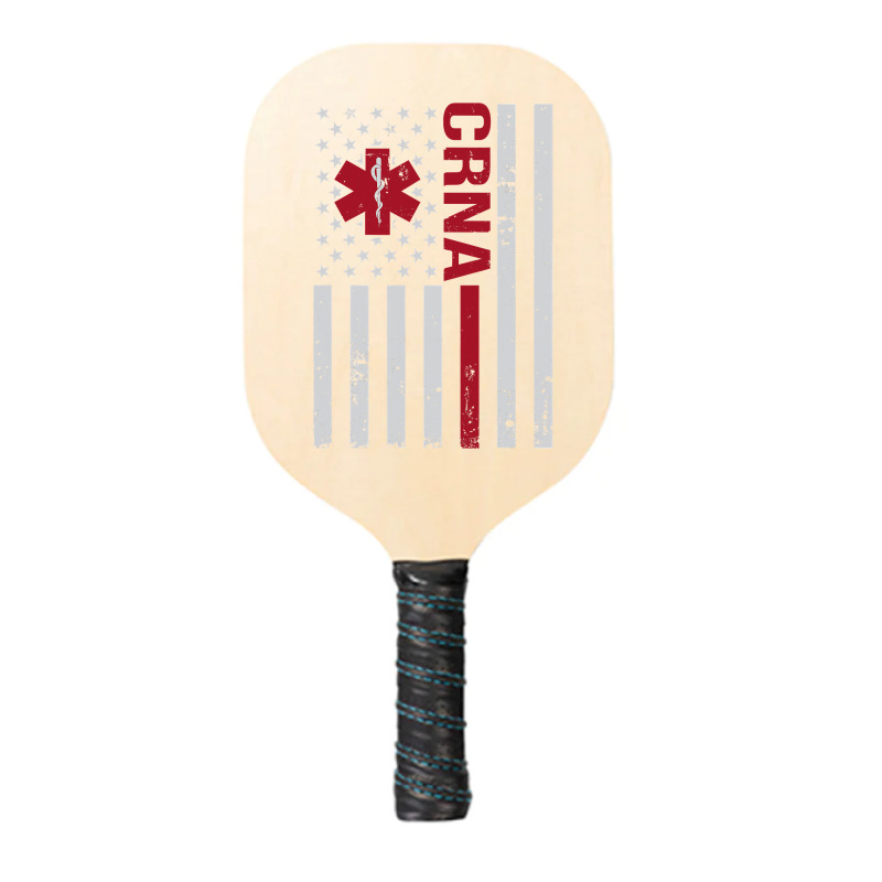 Crna Certified Registered Nurse Anesthetist Usa Flag Pickleball Paddle | Artistshot