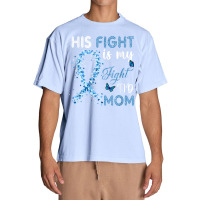 Womens His Fight Is My Fight T1d Mom Diabetes Awareness Urban Heavy T-shirt | Artistshot