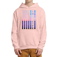 Lake Life American Flag Dock Sunset Wakeboarder Power Boat Urban Pullover Hoodie | Artistshot