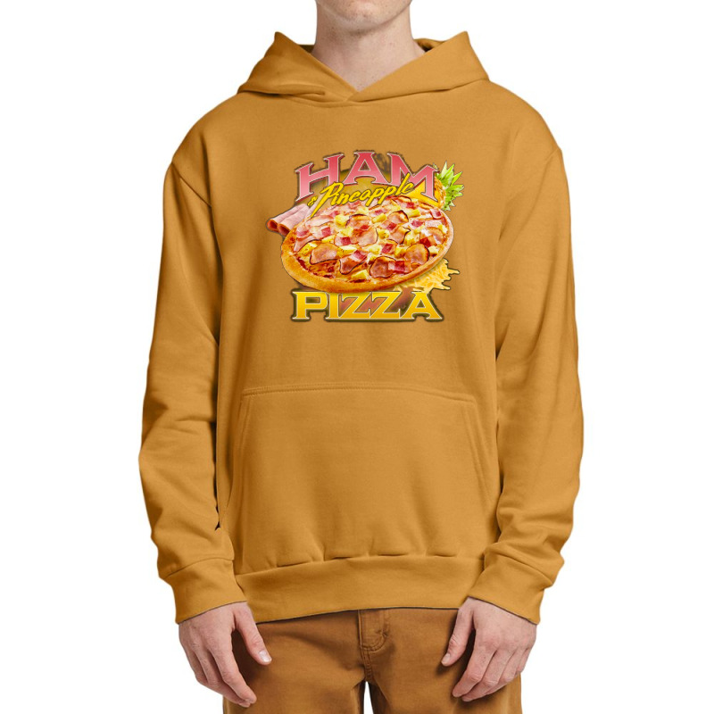 Ham And Pineapple Pizza, Ham, Pineapple Pizza, Food Fit Hawaiian Lover Urban Pullover Hoodie | Artistshot