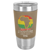 Africa Map July 4th Juneteenth 1865 June 19th Men Women Kids Leatherette Tumbler | Artistshot